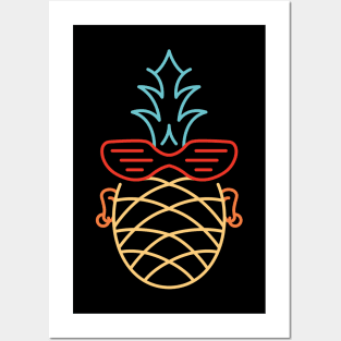 Summer Punk Pineapple Posters and Art